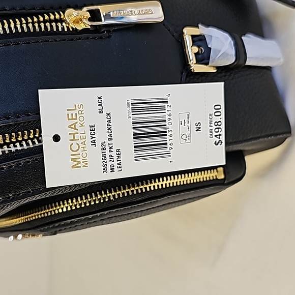 Michael Kors Black Jaycee Backpack NWT - Picture 10 of 16